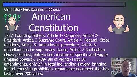 Done in 60 Seconds: American Constitution