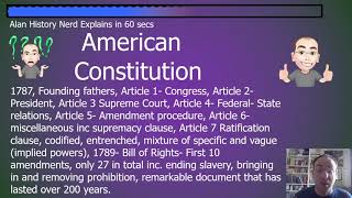 Done in 60 Seconds: American Constitution