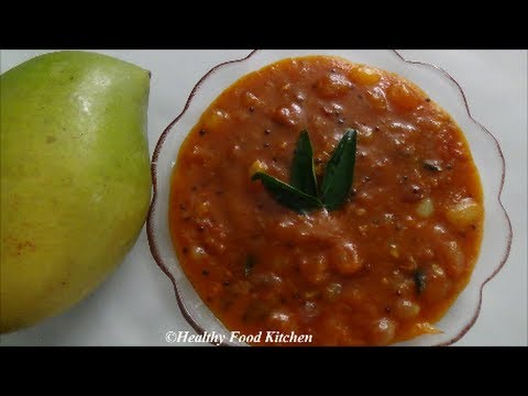 Mango Chutney Recipe-Mangai Chutney Recipe-Side Dish for Curd Rice By Healthy Food Kitchen
