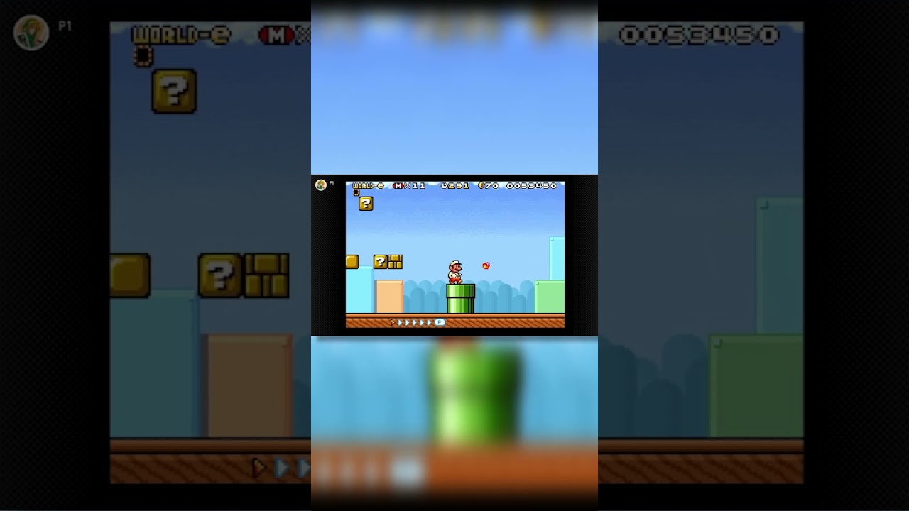 Mario on The GameBoy Advenced