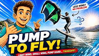 Smaller wing, lesser wind and... a beginner wingfoiler! Cardio pumping session!