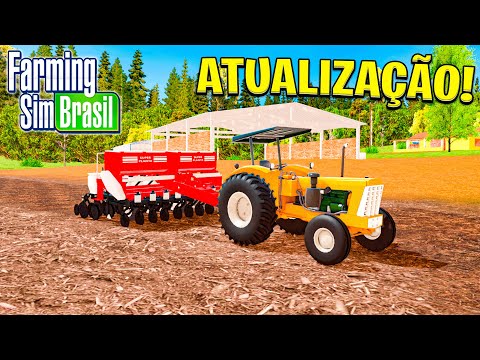 FIRST UPDATE +Gameplay Farming Sim Brasil - NEW 100% BRAZILIAN FARM AND TRACTOR GAME