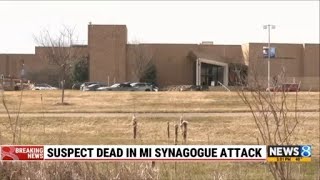 Armed man rammed vehicle into Michigan synagogue and was fatally shot by security: Source