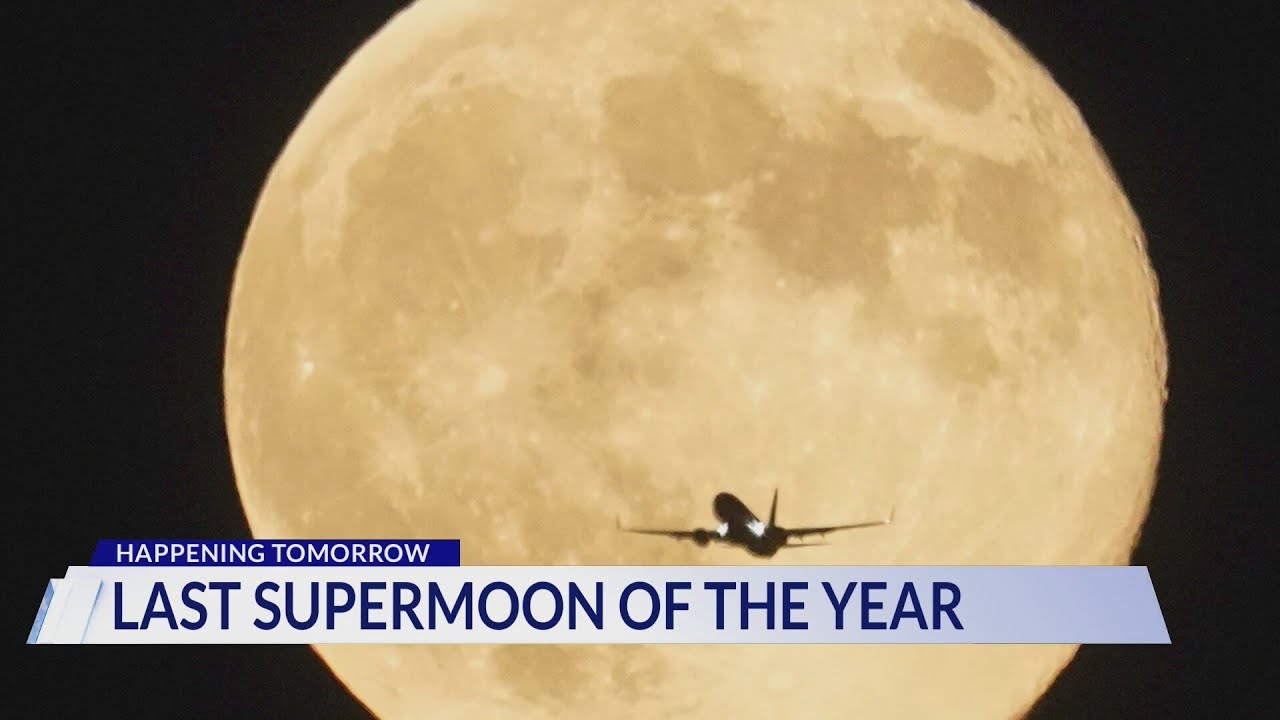 Last supermoon of the year - YouTube