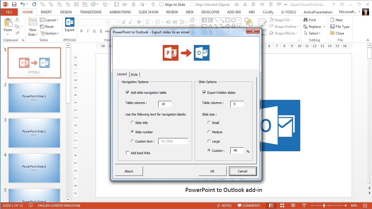 export powerpoint to outlook youtube