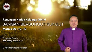 Download Lagu RHK GMIM Kamis, 1 Januari 2026 | Jangan Bersungut-Sungut MP3
