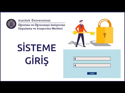 Atatürk Üniversitesi Ders Bilgi Sistemi - Giriş Nasıl Yapılır?