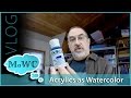 Tips for Using Acrylics Like Watercolor – Vlog