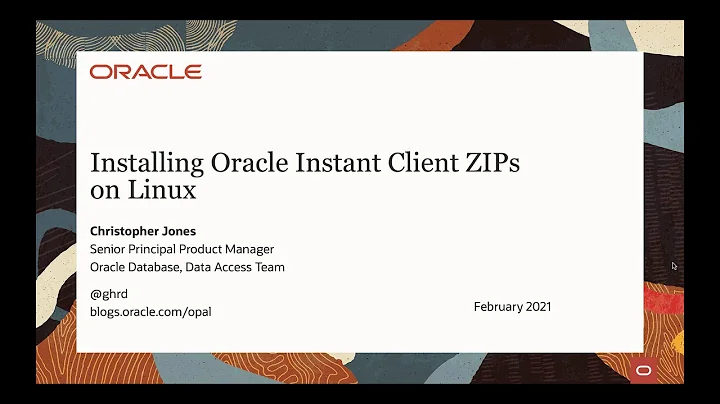 Installing Oracle Instant Client ZIPs for Development on Linux