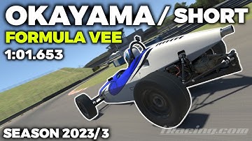 iRacing Okayama Short Formula Vee - Guide Lap + Hot Lap + Setup + blap file - 1:01,653