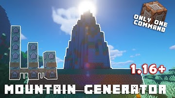 Mountain generator in minecraft using only one command