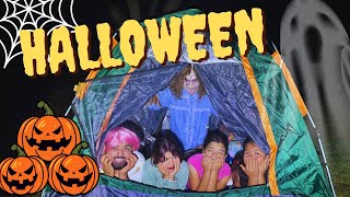 ACAMPAMOS EN UN CEMENTERIO TODA LA NOCHE | ALGO TERRIBLE NOS SUCEDIO 😱 screenshot 5