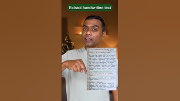 How to extract handwritten text from images easily #shorts