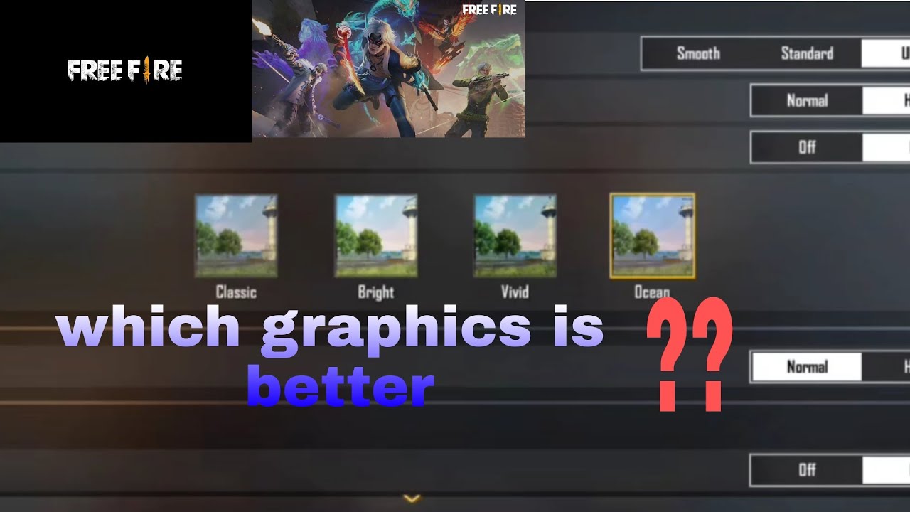 Free Fire Graphic test | Garena Free Fire Graphics test🔥🔥 which ...