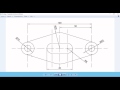 Dibujo 01 pieza mecánica en Autocad 2017 (forma 1)