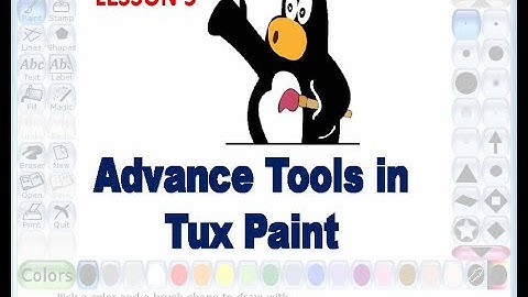 Std  IV  Lesson 5 Advance Tools in Tux Paint