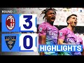 Milanlecce 30  highlights  rossoneri run rampant at san siro  serie a 202324