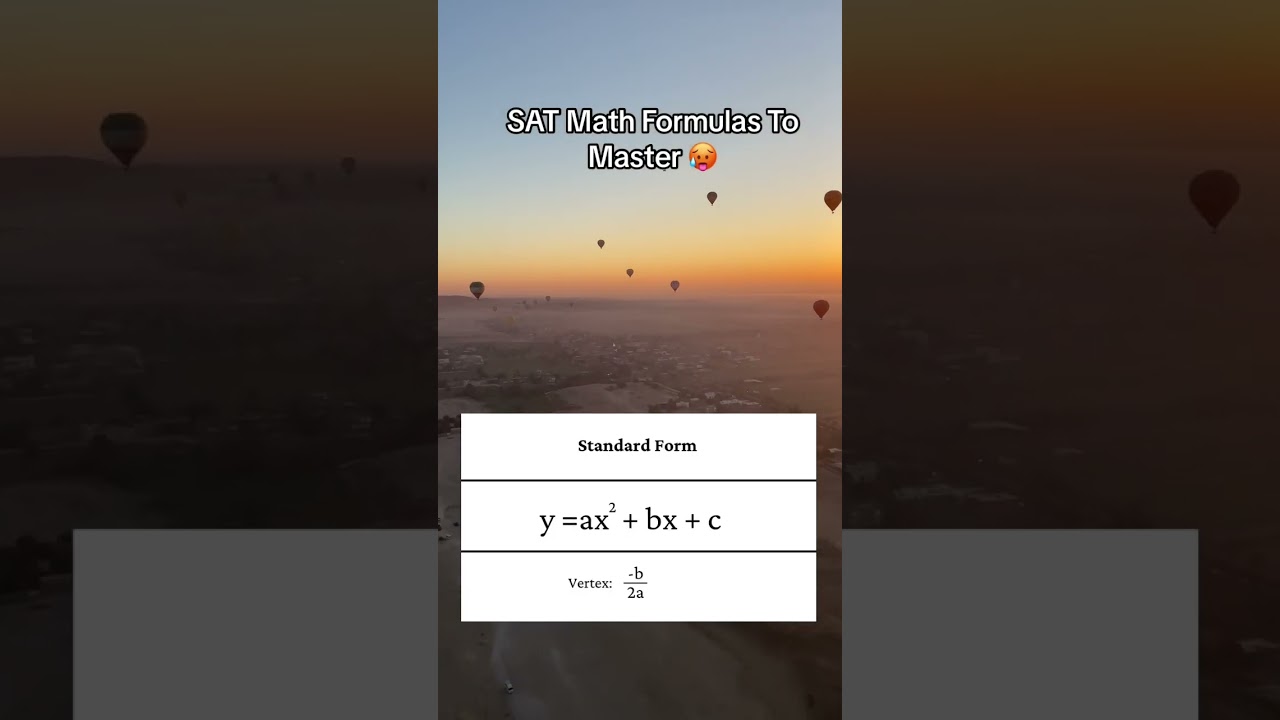 Digital SAT math formulas to master (part 1) #digitalsat2024