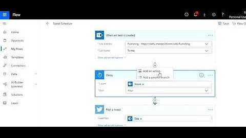 Schedule Tweets Using Microsoft Flow