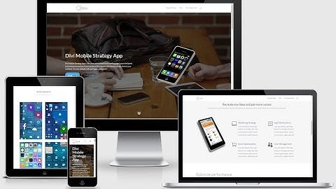 App Landing Page - A nice Divi layout to Introduce any digital product