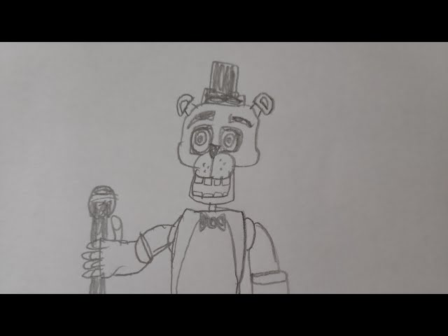 How to draw Freddy from FNAF 