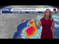 Tropical Storm Arthur inching closer to Texas and Louisiana coast, maintaining tropical storm for...