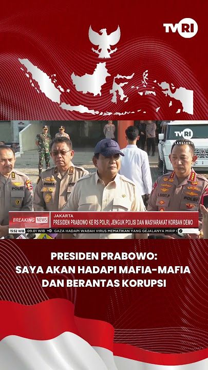 Presiden Prabowo: Saya Akan Hadapi Mafia-mafia dan Berantas Korupsi  #tvri  #news  #prabowosubianto