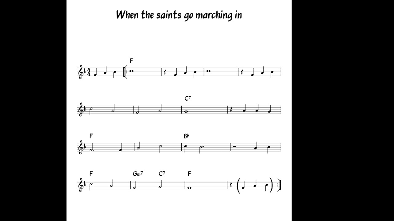 Oh When The Saints Backing Track
