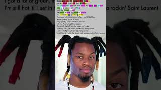 Denzel Curry On bruuuh remix   Rhymes Highlighted  shorts hiphop jid