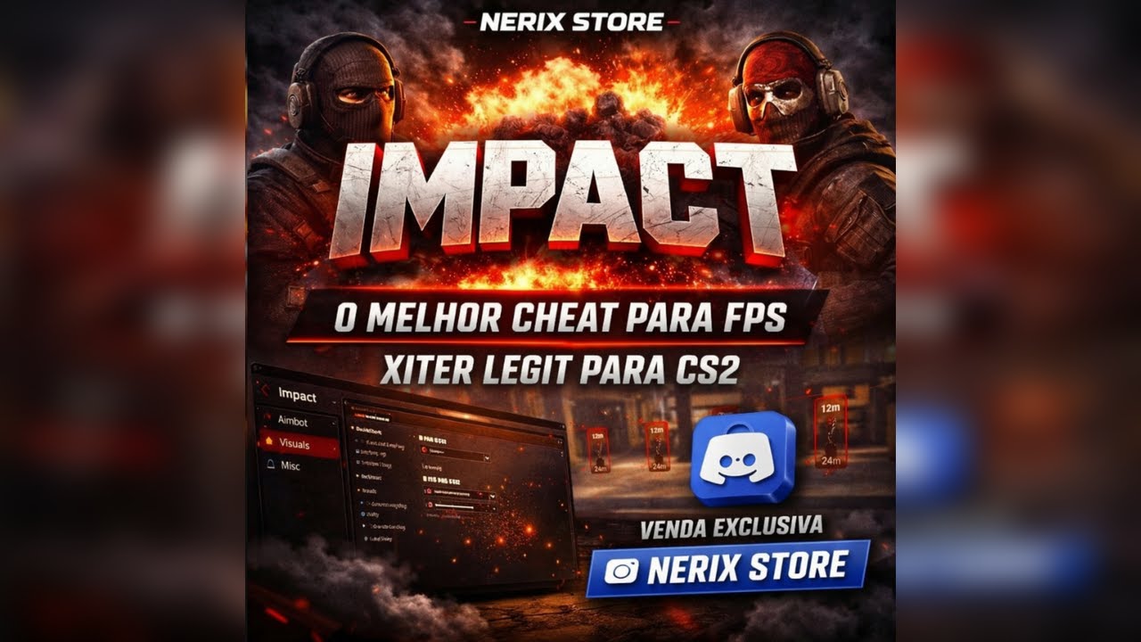 IMPACT CHEAT CS2 🔥 – REVIEW COMPLETO | 🎯 Aimbot, 👁️ ESP e ⚙️ Configs | Nerix Store