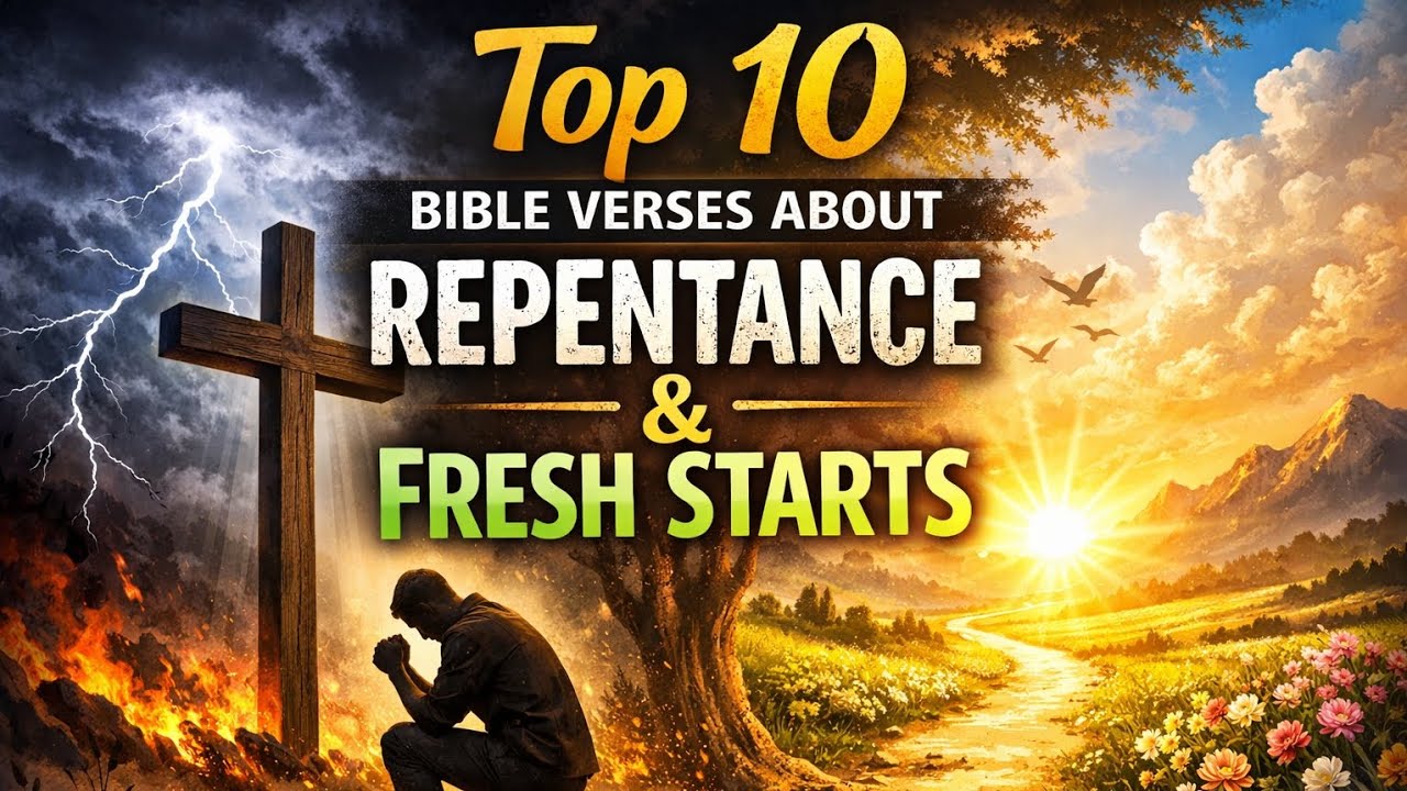 Top 10 Bible Verses About Repentance and a fresh start - YouTube