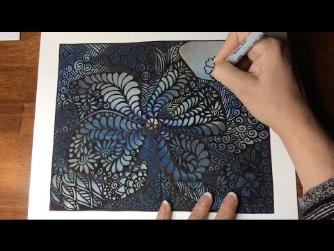 ASMR: Sophie's Birthday Doodle (ASMR, tingles, Zentangles, Doodling, tangles, Calm, 音フェチ, YouTube)