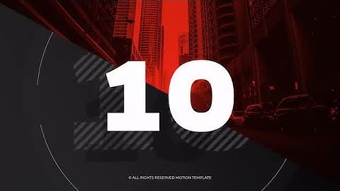 Countdown - Media Opener Final Cut Pro Templates