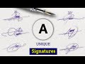 How to Create Stylish “A” Signature | Luxury A Letter Signature Design Tutorial
