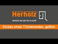 Herholz montage einbau eines trelementes geflzt