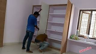cupboard door fittings|| cupboard work|| modern cupboard work Telugu