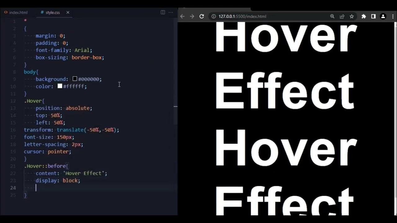 New Hover Effect using html and Css UI design - YouTube