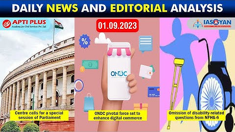 DAILY NEWS & EDITORIAL ANALYSIS II1 SEPTEMBER 2023II{Draft National Deep Tech Startup Policy}