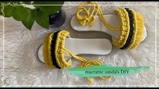 macrame sandals | macrame sandals tutorial