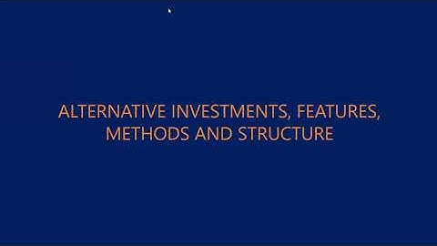 Alternatives Investments |CFA| First Live Class