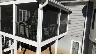 Second floor enclosed deck