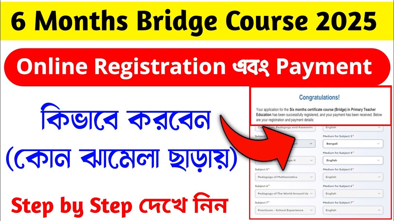 NIOS 6 Month Bridge Course Online Form 2025 Kaise Bhare | NIOS bridge course self declaration form |