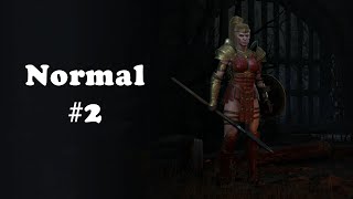 Diablo II Resurrected Amazonka na normalu #02 Mroczna Knieja i Hrabina