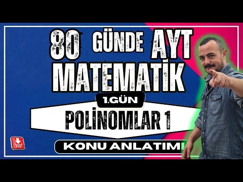 🟥Polinomlar 1|  Polinom Tanımı ✅| 80 Günde AYT Matematik Kampı | AYT Matematik Konu Anlatımı 💯