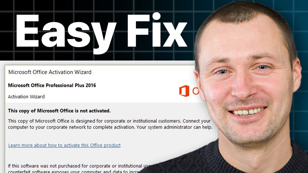 How To Fix This Copy Of Microsoft Office Is Not Activated | Product ...