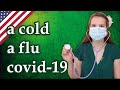 Cold, flu, virus, ill, sick - English health vocabulary