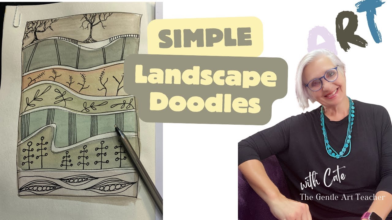 Watercolour Landscape Doodles - Easy Fine-Liner Technique