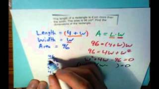 Celebrity Rectangular Area Problems with Quadratics (two worked-out examples) Net Worth