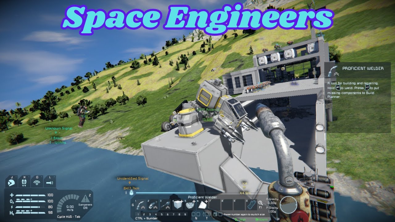 Space Engineers (E-14) Getting ready for space exploration - YouTube