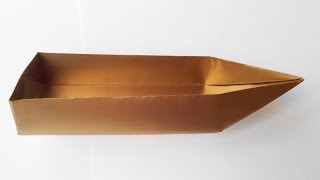 Золотая лодочка оригами 🚣‍♂️ Gold origami boat